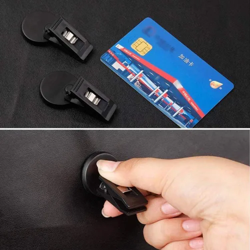 Vista 6 de 2 soportes para boletos para parabrisas de automóvil, clip de ventosa para ventana, multifunción, para billetes, abrazadera para tarjetas