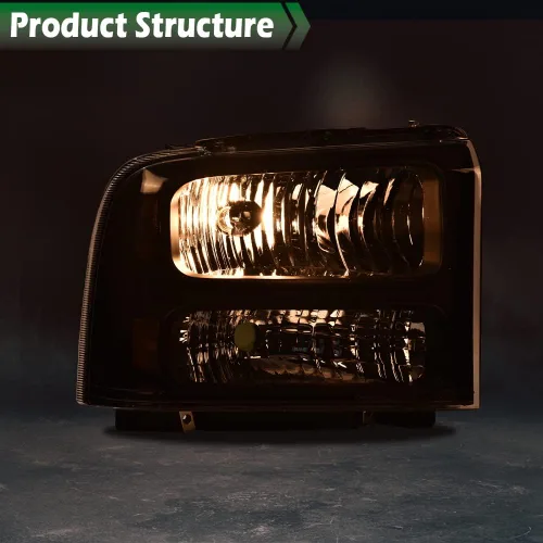Vista 5 de GRAND ORANGE - Juego de faros delanteros, compatible con Ford F250 F350 F450 F550 1999-2004, para Ford Excursion 2000-2004, lado del conductor