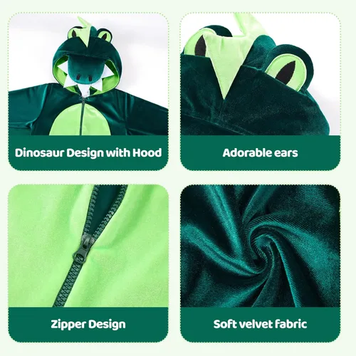 Vista 6 de SYNPOS Disfraces de animales para bebé, unisex, para Halloween