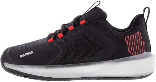 Vista 3 de K-Swiss Zapatillas de tenis Ultrashot 3 para hombre, AsfaltoJet BlackSpicy Orange