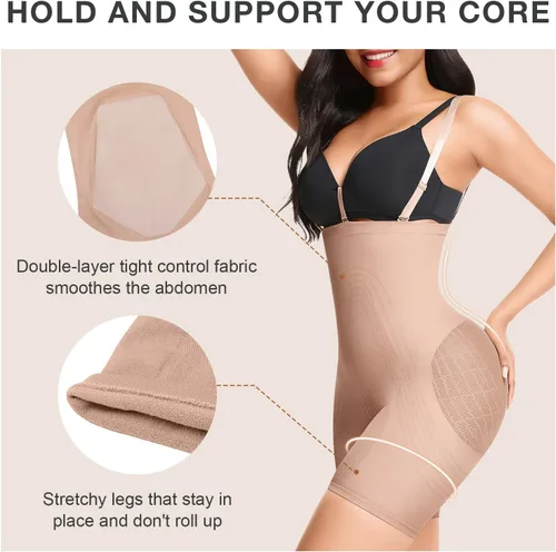 Vista 3 de Lover-Beauty Butt Lifting Shapewear Removable Straps Open Bust Tummy Control Body Shaper