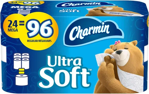 Vista 9 de Charmin Papel de baño ultra suave 16 rollos dobles = 32