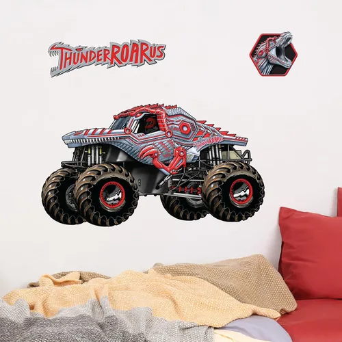 Vista 11 de Wall Palz Monster Jam - Calcomanías de pared de 23 pulgadas con interacción de realidad aumentada 3D, decoraciones de pared para despegar y pegar