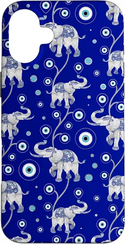 Vista 23 de Funda con dije de elefante de mala suerte para iPhone 17