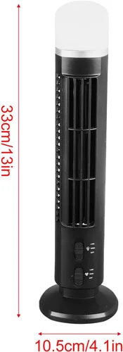 Vista 7 de Pomya Ventilador de torre oscilante sin aspas, ventilador de oficina silencioso con oscilación de 90 grados, ventilador de escritorio portátil