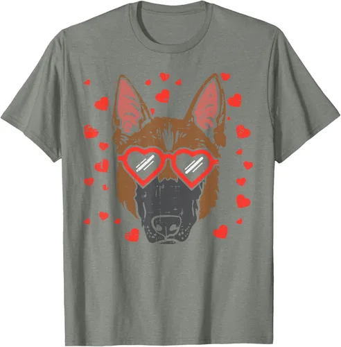 Vista 75 de Camiseta de regalo para perro con cara de pastor alemán, Negro, S