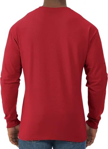 Vista 3 de Jerzees Men's Dri-Power Cotton Blend Long Sleeve Tees, Moisture Wicking, Odor Protection, UPF 30+, Sizes S-3x