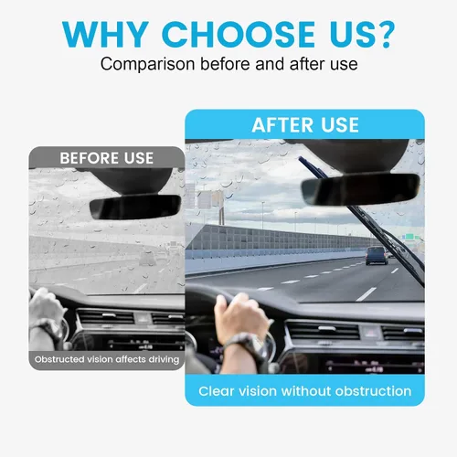 Vista 7 de VTOGOI® Juego de limpiaparabrisas de repuesto para Jeep Wrangler 1997-2006, calidad original de fábrica para mi automóvil, 13 + 13 pulgadas