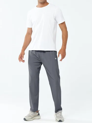 Vista 6 de NORTHYARD Pantalones deportivos para correr para hombre, pantalones de gimnasio ligeros, pantalones de correr con dobladillo abierto