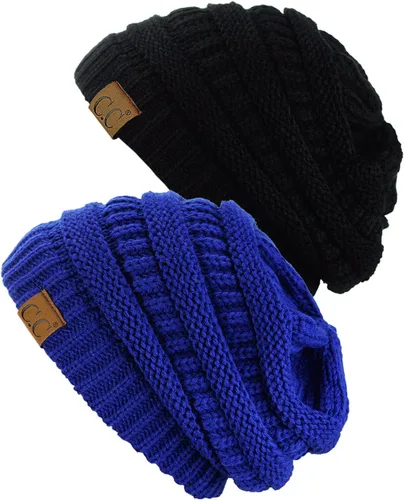 Vista 11 de Gorro a la moda de tejido suave abultado, cálido y elástico de C.C
