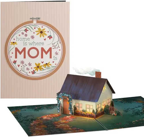 Vista 9 de Lovepop Tarjeta emergente para el día de la madre para ella, tarjetas de felicitación 3D para mamá, esposa, mujeres, las mejores hijas hacen las Las