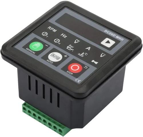 Vista 4 de Panel de control del generador de 5 dígitos DC 8-36V DC20D Módulo de control electrónico del generador MKII estable para motor diesel o generador