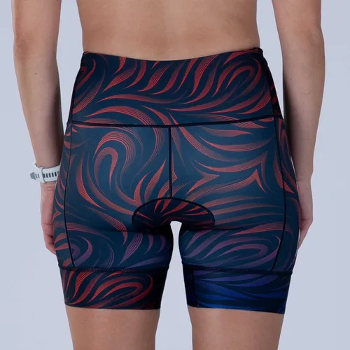 Vista 4 de Zoot LTD - Pantalones cortos de triatlón de 6 pulgadas, pantalones cortos acolchados para ciclos de resistencia para natación, ciclismo, correr