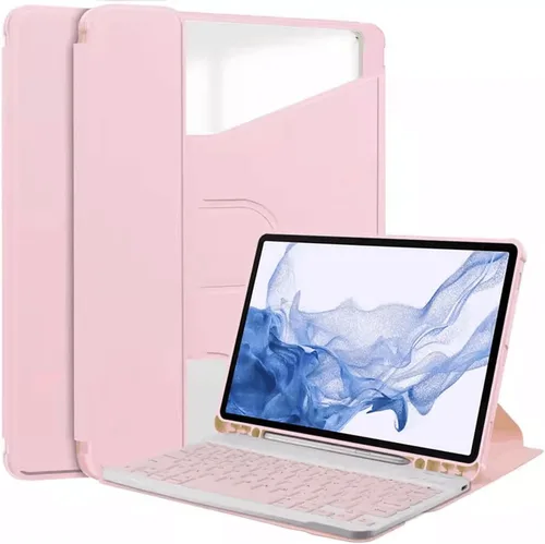 Vista 11 de kaidisen Funda con teclado giratorio 360° para Galaxy Tab S6 Lite de 10.4 pulgadas, soporte vertical, teclado magnético desmontable, funda Azul/claro
