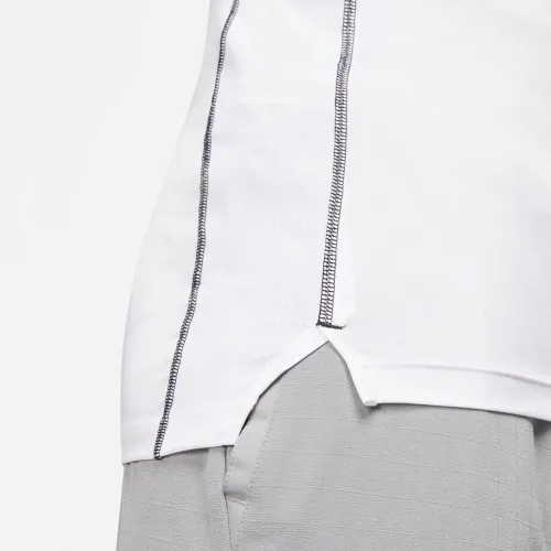 Vista 5 de Nike Pro Dri-FIT - Camiseta sin mangas para hombre, ajuste ajustado, talla XL, color blanco, Blanco