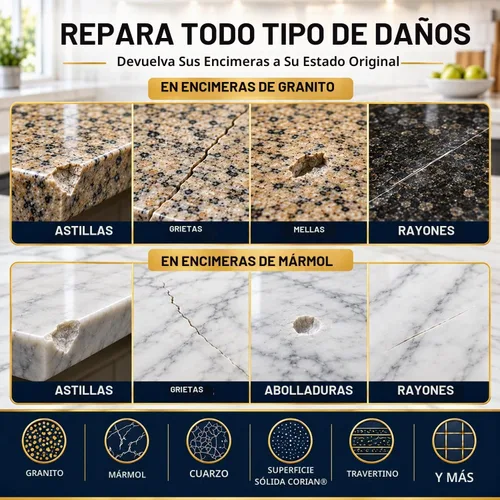 Vista 3 de ANKITA Kit de reparación de granito y kit de reparación de mármol, relleno Transparente