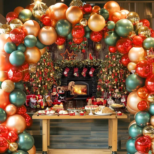 Vista 2 de Avezano Telones de fondo de Navidad para fotografía, madera rústica, chimenea, telón de fondo de fotos, árbol de Navidad, decoración de regalo