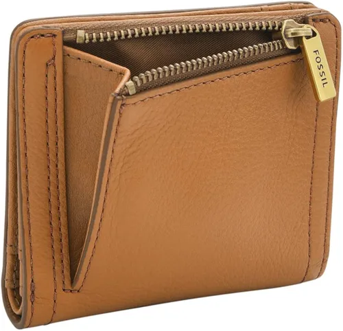 Vista 3 de Fossil Logan - Cartera plegable de cuero con bloqueo RFID para mujer