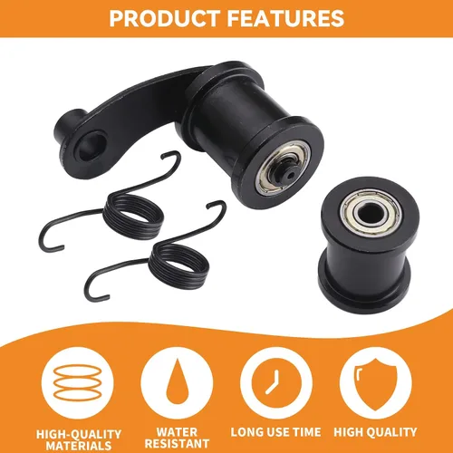 Vista 5 de Stylemafia Tensor de cadena con rodillo de 1-3/4 pulgadas apto para eje elevador Coleman CT100U CT200U Trail CT200U-EX 196cc 6.5HP Massimo MB165