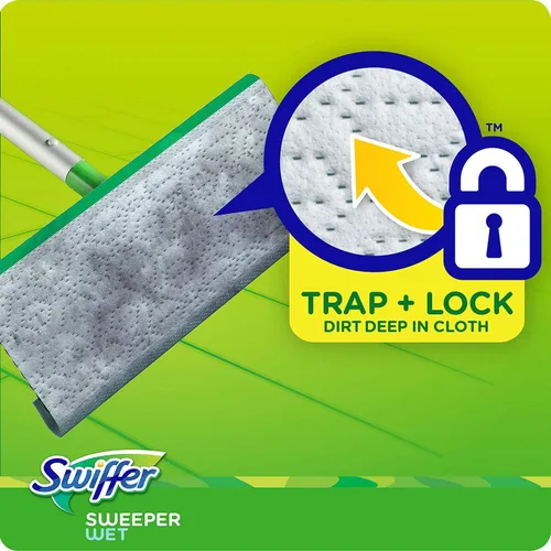 Vista 5 de Swiffer Sweeper - Recambio de paño húmedo, color blanco, 64