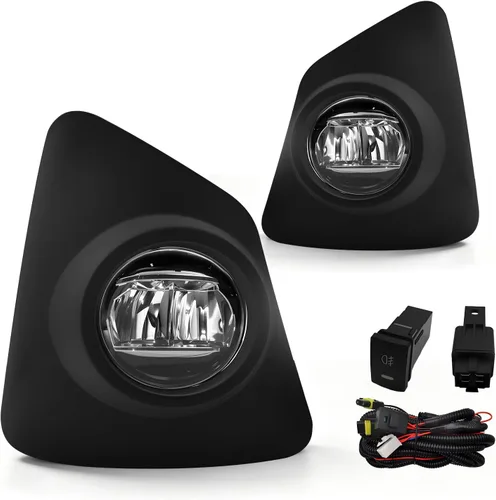 Vista 33 de Luces antiniebla LED y DRL para compatibles con Dodge Dakota 1997 1998 1999 2000/Dodge Durango 1998-2000, un par de luces antiniebla delanteras