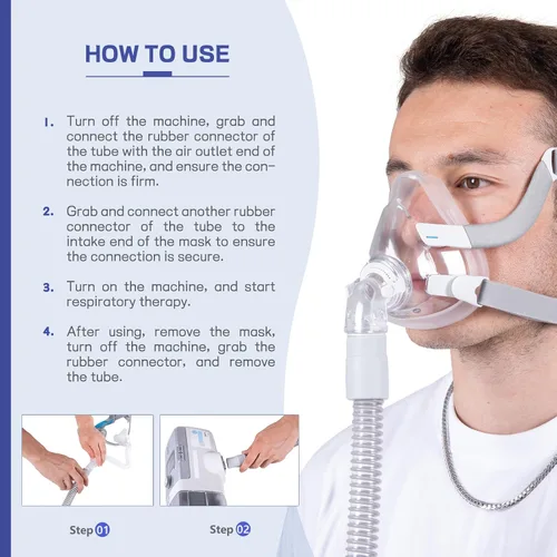Vista 7 de Tubo CPAP – Tubo universal CPAP de 6 pies – Compatible con FSA/HSA – Compatible con la mayoría de máquinas y máscaras, manguera CPAP de 0.748 in