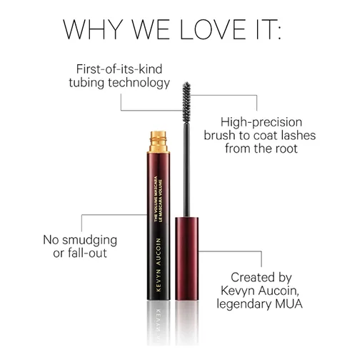 Vista 4 de Kevyn Aucoin, The Volume Mascara, Rich Pitch Negro, 1 pieza