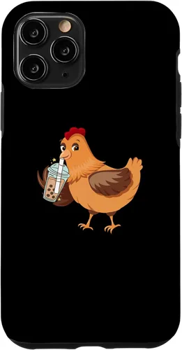 Vista 10 de Funda divertida para iPhone 14 con leche Boba para bebedor de té con leche y pollo, para iPhone 14
