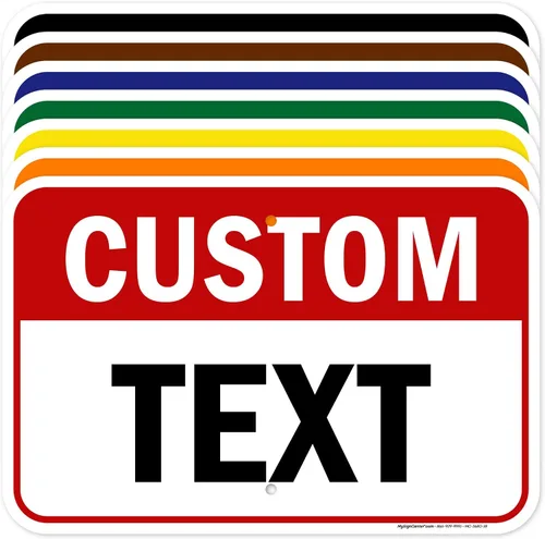Vista 11 de Cartel personalizado, cartel personalizado para negocios, uso en interiores/exteriores. 7x10 pulgadas, aluminio 0.040 libre de óxido, resistente a