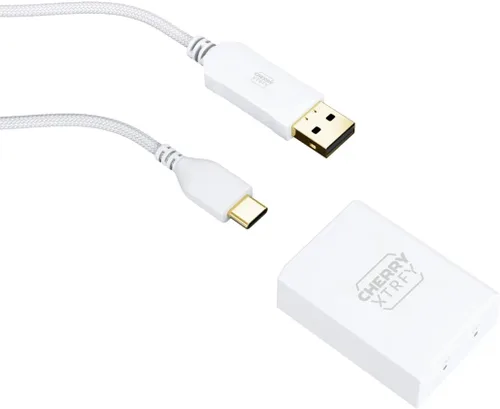 Vista 9 de CHERRY Xtrfy M64 Wireless Ratón ergonómico ultraligero para juegos (M64 Pro 8K, blanco)