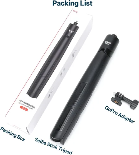 Vista 7 de VRIG - Trípode invisible para selfie stick de 70 pulgadas para DJI OSMO Pocket 4/3, trípode extensible para selfie vlog mango con tornillo de 1/4
