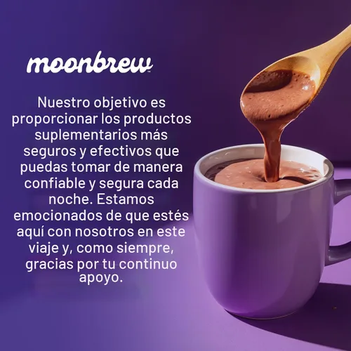 Vista 8 de MoonBrew Mezcla de Latte de Vainilla y Magnesio Nocturna, Mezcla de Bebida de Ayuda Natural para el Sueño para Adultos - Polvo Calmante de Apoyo
