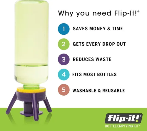Vista 9 de Flip-It! botella Kit de vaciado, solo Pack - baño y belleza