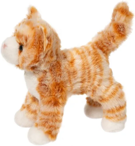 Vista 2 de Douglas Hally - Animal de peluche a rayas naranja 8 pulgadas de alto