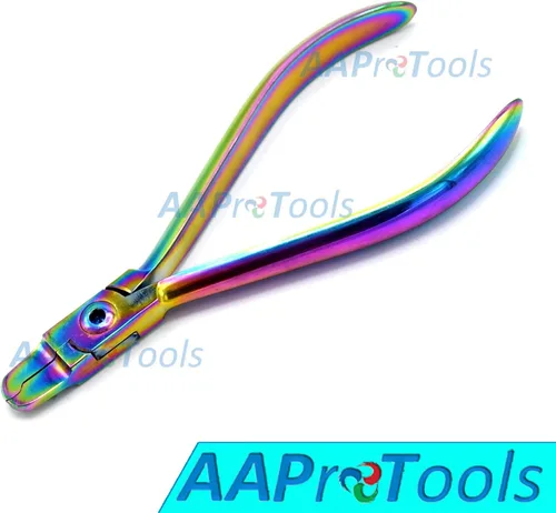 Vista 4 de Dental Primary Crown Crimping Alicates Multi-Color Ortodoncia Instrumentos Nuevo