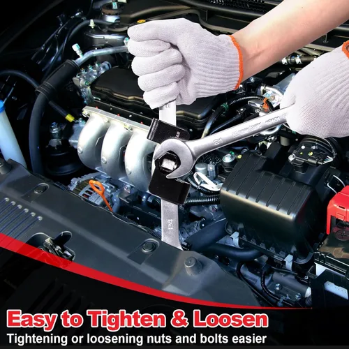 Vista 2 de Spurtar Herramienta Extensor de Llave, Adaptador Extensor de Llave Ajustable para 1/2 Pulgada de Accionamiento o 21mm de Accionamiento Hexagonal