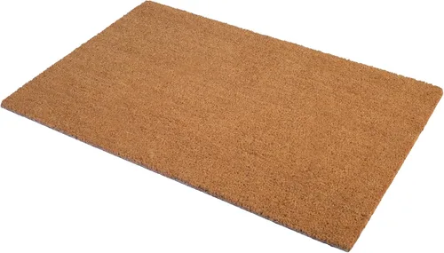 Vista 3 de Fab Habitat Felpudo floral extra grueso, tejido a mano, duradero, fibra de coco natural, entrada, puerta delantera, porche, patio, minimalista