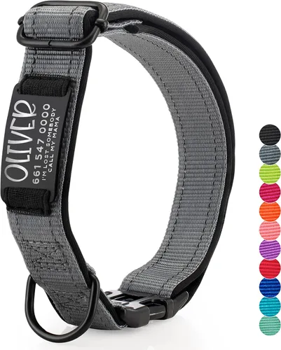 Vista 13 de ACTUALIZADO - Collares de perro personalizados y placa de identificación grabada, collar de perro de nailon reflectante, personalizable en 11