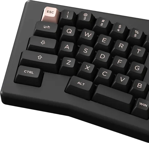 Vista 5 de EPOMAKER AKKO ACR PRO Alice Plus - Teclado mecánico para juegos con cable dividido intercambiable en caliente de 68 teclas, con teclas PBT ASA