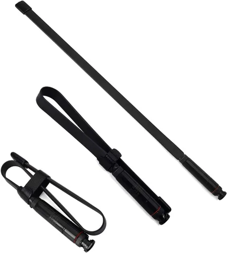 Vista 5 de HYS BNC CS Tactics Antenas plegables de doble banda 6.6 ft/27.6 in antena compatible con radio BNC portátil Cobra Midland Uniden de 144/430 Mhz Negro