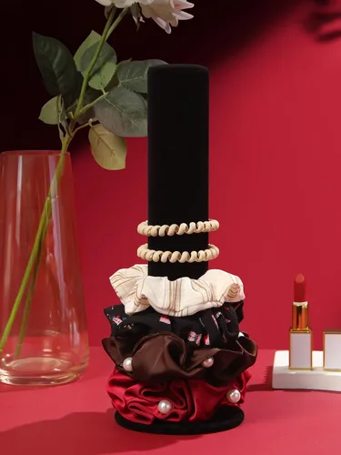 Vista 3 de Coward 2 soportes para diadema de coletero, soporte organizador de liga para el cabello, accesorios para el cabello, brazalete, organizador