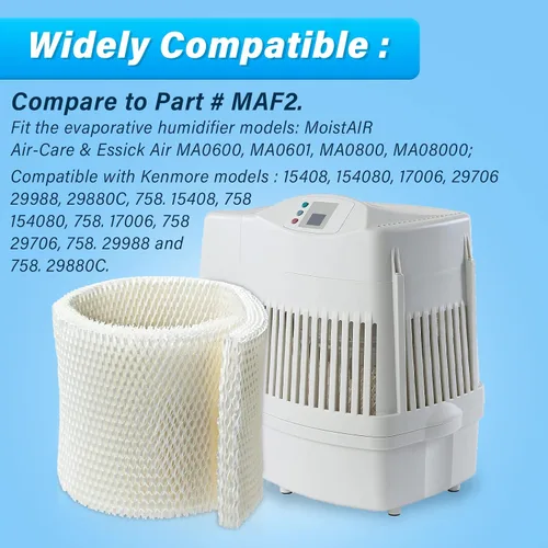 Vista 4 de MAF2 Super Wick - Filtro humidificador para Aircare/Essick Air/Humidificador de aire húmedo MA0600, MA0601, MA0800, MA08000, Kenmore 5408,154080,32