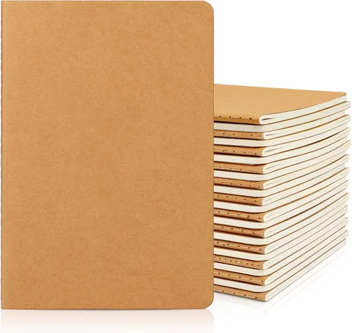 Vista 13 de EUSOAR Cuaderno de viaje, tamaño A5, paquete de 12 cuadernos de 5.5 x 8.2 pulgadas, cuaderno de dibujo con tapa suave, cuaderno de dibujo, cuaderno