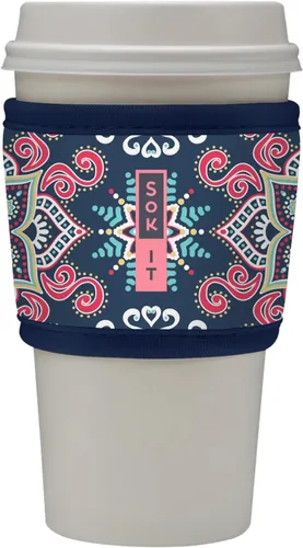Vista 47 de Sok It HotSok Coffee & Tea - Funda de neopreno con aislamiento reutilizable (floral abstracto)