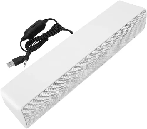 Vista 9 de Barra de sonido, altavoces profesionales de computadora multifunción estéreo envolvente sonido de graves profundos USB con cable
