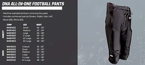 Vista 2 de Schutt Sports DNA - Pantalones de fútbol todo en uno
