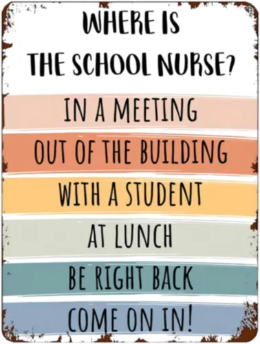 Vista 13 de LYXDS Letrero de puerta de consejero escolar Where Is The Counselor Counseling Office Decor Poster Metal Tin Sign School Classroom Decor 8x12 in