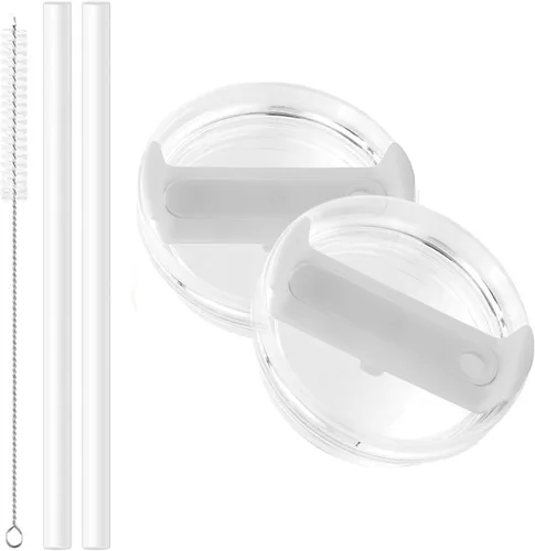 Vista 9 de Paquete de 2 tapas de vaso de 30 onzas de repuesto para vasos Stanley Cup, tapas de repuesto para vasos Stanley de viaje, a prueba de derrames