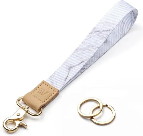 Vista 42 de EcoVision - Llaveros lindos con correa para llaves, llavero de muñeca para mujer, correa de insignia con 2 argollas para llaves