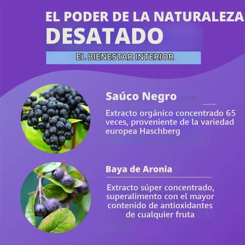 Vista 5 de Jarabe de saúco para niños y adultos, sin azúcar, concentrado 65X, 4 onzas